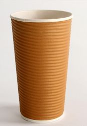 Chinese Supplier Customized Coffee Juice Ripple Wall Paper Tea Cup