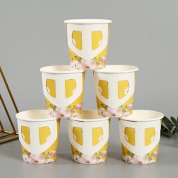 China Paper Cup Factory Customized Disposable 7OZ Paper Cup With Handle $0.002-$0.015