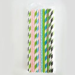 High Quality Manufacturers Kraft Straws Decorative Plain White Paper Straw Rolls 6MM*197MM Material paper