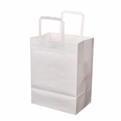 Wholesales Custom Logo Printed Cheap Recycled Take Away Food Packaging Bolsas De Papel Shopping Paper Bag With Handles